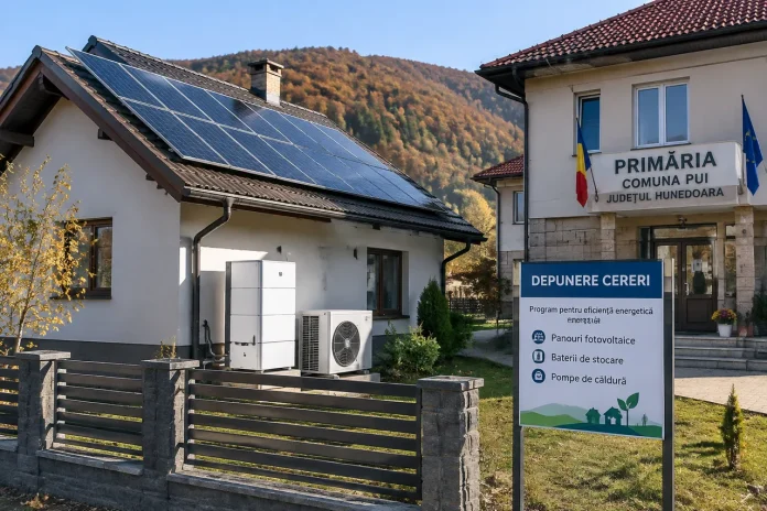 Pui pregătește un proiect pentru energie verde în gospodării. Cererile se depun până pe 12 octombrie